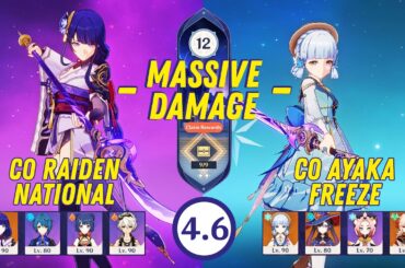Abyss 4.6 - C0 Ayaka Freeze & C0 Raiden National