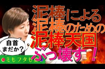 泥棒（自民党）が泥棒にとって都合の悪い発言をした大石あきこ(大阪5区)さんの発言機会を奪い、泥棒のためのルール作りを開始する「政治改革特別委員会」 vol.407