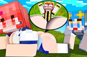 女の子のお尻の中で24時間生活がヤバすぎたwww【マイクラ / マインクラフト / Minecraft】