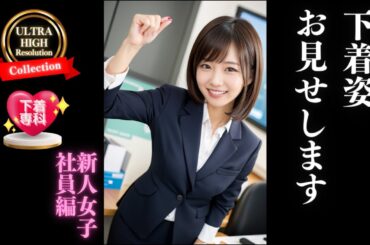 下着姿恥ずかしいけどお見せします10【新人女子社員編】 I'll show you my undies AI美女