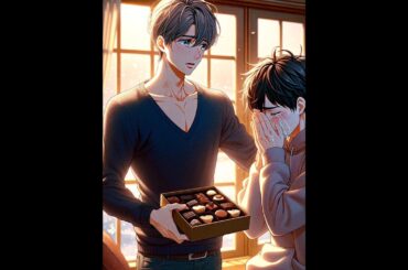 【創作BL】バレンタインにチョコレートを渡したら恋人が泣き出したBL漫画 #創作BL #AI漫画 #恋愛漫画 #漫画 #マンガ #創作 #ボーイズラブ #創作漫画 #バレンタインデー #shorts