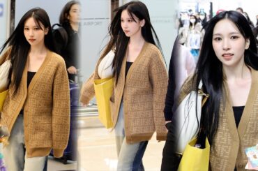 트와이스 미나(TWICE MINA) 입국 Arrival 직캠 | 김포공항 • 240325