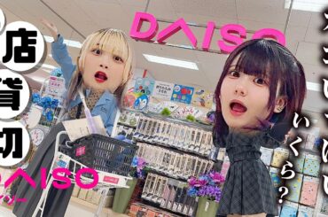 【店舗貸し切り】カゴいっぱいでいくら？誰もいない店内で姉妹が…オープン前のDAISOダイソー複合店で姉妹対決【のえのん】