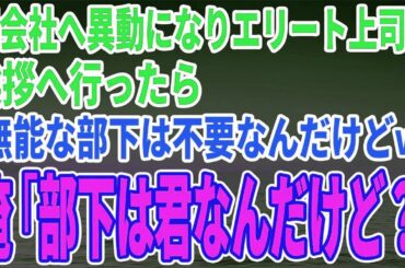 【スカッとする話】親会社へ異動になりエリート上司へ挨拶へ行ったら「無能な部下は不要なんだけど」と言われたので、俺「部下は君なんだけど？」【修羅場】