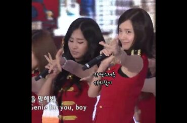 소녀시대 핸드마이크 생라이브 = 극락 (소원을 말해봐)