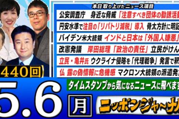 【生配信】第440回 和田政宗＆田北真樹子＆上念司＆居島一平が話題の最新ニュースを深掘り解説！