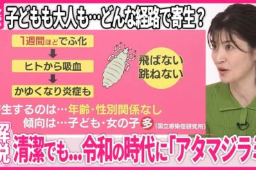 【清潔でも……】令和の時代に「アタマジラミ」ナゼ？ 女の子に多く発生、“フケ”と勘違いも 経路と対策は？【#みんなのギモン】