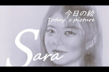 【今日の絵】真夜中の少し絵画制作　志田彩良