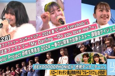 【ハロ！ステ#528】つばきファクトリー2024春「My Darling」研修生実力診断テスト課題曲ダイジェスト BEYOOOOOPHONICII「虎視タンタ・ターン」キッチンMC前田こころ＆斉藤円香