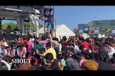 【肉フェス 2024】「SHOUT」- 真っ白なキャンバス【オタ芸】 やぐら DJ タマキ  お台場 Meat Fes #俺庭