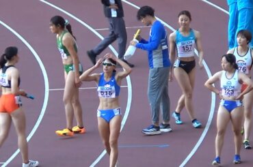 決勝 女子リレー 4x100m 関東インカレ陸上2024
