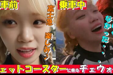 ジェットコースターに乗ったことを後悔するチェウォン【Le Sserafim / ルセラフィム/日本語字幕】#lesserafim  #ルセラフィム  #カズハ   #チェウォン  #ルセラ #ウンチェ