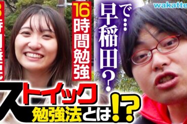 【ハンパない】これで早稲田合格！ストイックすぎる受験勉強法を調査！【wakatte TV】#1052