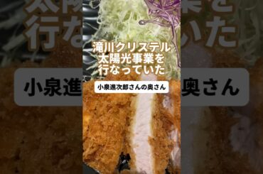 【滝川クリステル】太陽光事業を行なっていた