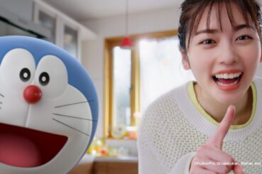 小芝風花、ドラえもんと共演！四次元ポケットをおねだり!?／「日清やみつきオイル」CM＋インタビュー＋メイキング