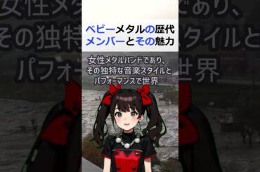 ベビーメタルの歴代メンバーとその魅力についてベビーメタルは、日本の女… #shorts 295