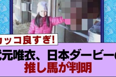 【櫻坂46】武元唯衣、日本ダービーの推し馬が判明【そこ曲がったら櫻坂・櫻坂46】