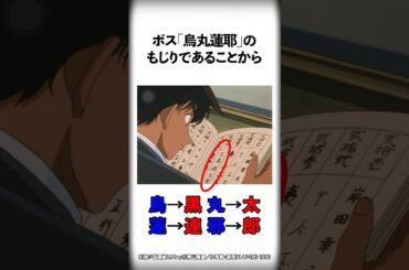 意外と知らない黒の組織のボスに関する面白い雑学【名探偵コナン】 #Shorts