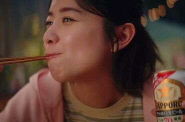 宮川大輔、堀田真由出演／サッポロビール「サッポロ生ビール ナナマル」新CM「たべてマル。のんでマル。」篇