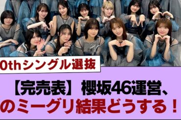 【完売表】櫻坂46運営、このミーグリ結果どうする！？【そこ曲がったら櫻坂・櫻坂46】