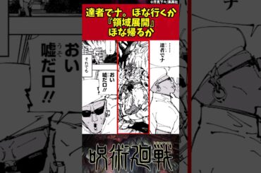 【呪術廻戦】達者でな。ほな行くか　『領域展開』　ほな帰るか #呪術廻戦 #反応集