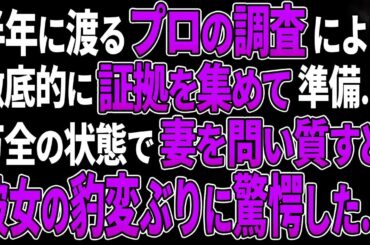【スカッとする話】半年に渡るプロの調査により、徹底的に証拠を集めて準備…万全の状態で妻を問い質すと、彼女の豹変ぶりに驚愕した…
