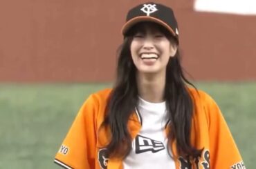 佐々木久美 始球式 東京ドーム 巨人 vs. オリックス