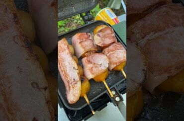 山奥で最高のみたらしベーコンを作る / Making the best mitarashi bacon deep in the mountains #easelartstudio