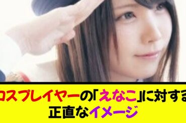 コスプレイヤーの「えなこ」に対する正直なイメージ《なんj反応集》