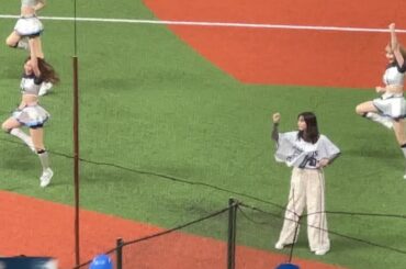新川優愛さんが見よう見まねで踊ってくれる『吠えろライオンズ 』【西武vs広島】2024/6/12 セパ交流戦14戦目