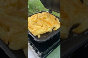 超簡単に作れる至高のチーズガレット / The ultimate cheese galette that is super easy to make #shorts #outdoor #asmr