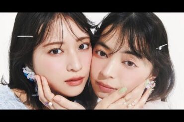 T2- 上國料萌衣&佐々木舞香がメイク企画で初共演 “顔面偏差値”の高さにスタッフも興奮