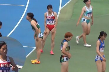 山形愛羽・青山華依など 出場 予選 女子200m 日本学生個人陸上2024