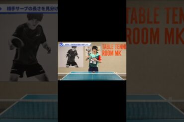 台から出たサーブに対するフォアドライブ解説【ワンポイントレッスン#98】#shorts