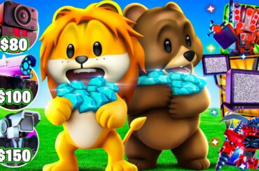 初心者の友達と商店だけで手に入れた激レアキャラを使ってエンドレスモードにチャレンジするトイレットタワーディフェンス【 Roblox Toilet Tower Defense 】