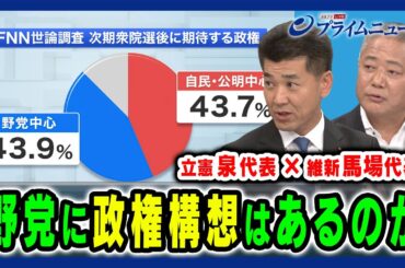 【野党の政権構想は】政治改革と政権交代の現在地 泉健太×馬場伸幸×田﨑史郎 2024/6/21放送＜後編＞