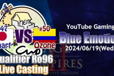 [AoE2]ShenAiXie Cup Qualifier Ro96 - chart(Japan) vs Ozone[Blue Emotion #24/06/19]
