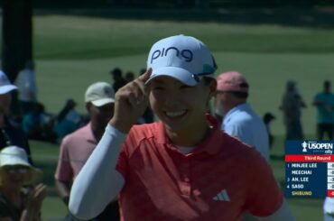 【全米女子24】渋野日向子は2打差4位に浮上　14番では“10秒”待ってコロンとカップイン