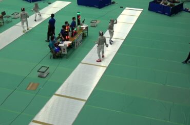 2021年IH フェンシング 女子 サーブル 予選2プール 秋間京佳 安来(島根) vs 山崎妃奈乃 渋谷幕張(千葉)