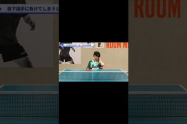 格下選手に負けてしまうときの心理状態【ワンポイントレッスン#99】#shorts