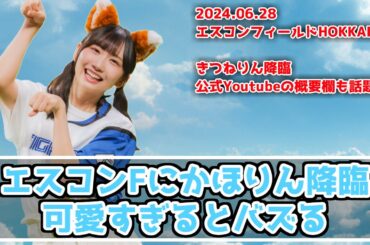 【日向坂46】エスコンFにかほりん降臨！可愛すぎると大バズり【きつねダンス】