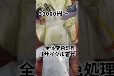 しみ抜き全体変色除去#shorts#着物お手入れ#志洗堂#不入流しみ抜き