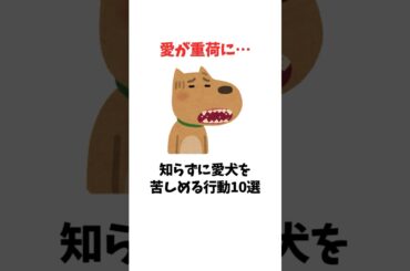 愛が重荷に…知らずに愛犬を苦しめる行動　#犬 #ペット #雑学