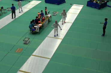 2021年IH フェンシング 女子 サーブル 予選2プール 斎藤有里 橘(福島) vs 秋間京佳 安来(島根)