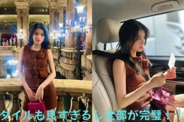 出口夏希、ミニスカ全身シャネルで圧巻のスタイル披露“かわいすぎてやばいです”