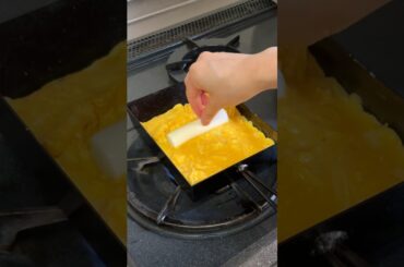 禁断の卵焼きを作ってしまった、、 / I made the forbidden egg roll... #shorts #asmr
