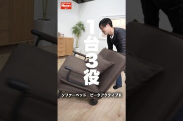 さらに進化した便利すぎる1台3役のコンパクトソファーベッド【ビータアクティブⅡ】