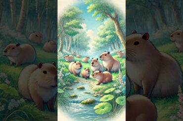 かわいいカピパラ～Canvaでショートを作ろう～ #ai #canva #sunoai