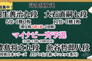 【評価値放送・後半】🌟羽生善治九段vs大石直嗣七段（順位戦Ｂ級１組・２回戦）【将棋/Shogi】