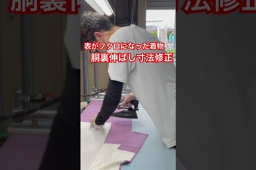 これがプロフェッショナルです。#着物の寸法直し　#shorts